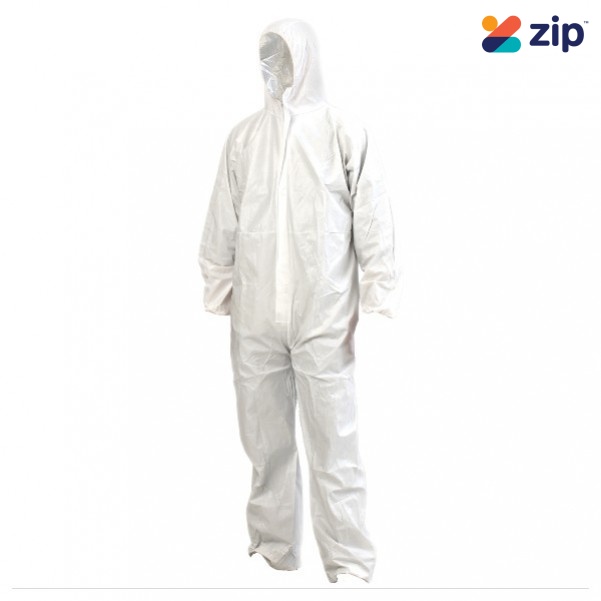 Prochoice DOWSMSL - Large White BarrierTech Disposable SMS Coveralls